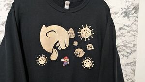 Super Mario Sweater - Glow in the Dark BOOS ghosts and Virus M